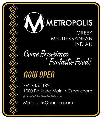Metropolis Café is a Greek restaurant Enjoy flavors from Greece and India in Lake Oconee.