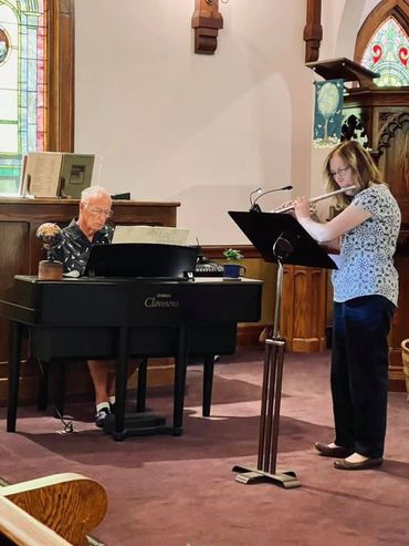 Traditional music is featured during every weekly church service.