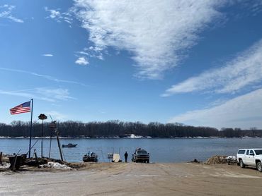It was a Cold day at the boat launch Producing a job for the MN Lottery!