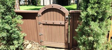 Custom cedar gate and fence.