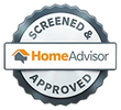 Screened and approved HomeAdvisor roofing contractor badge