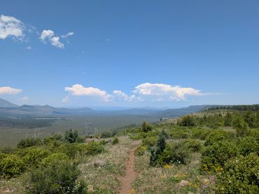 Hat Creek Valley from the Hat Creek Rim Trail, which is also the Pacific Crest Trail that spans Mexi
