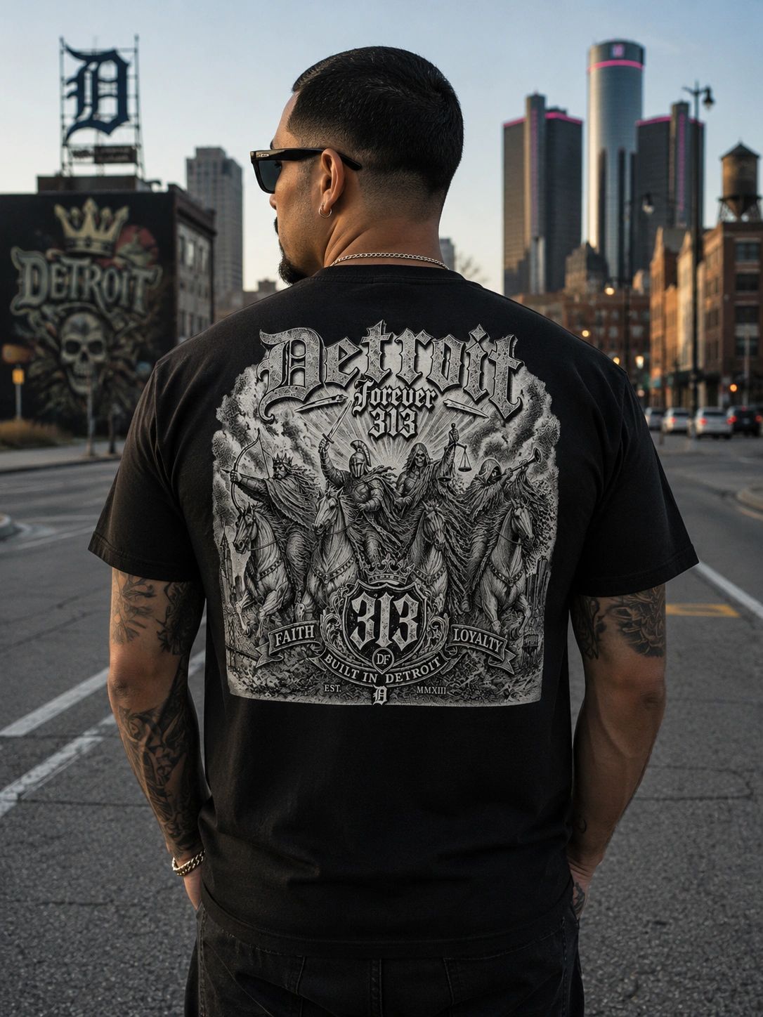 Detroit Forever 313 "Four Horsemen Tee"