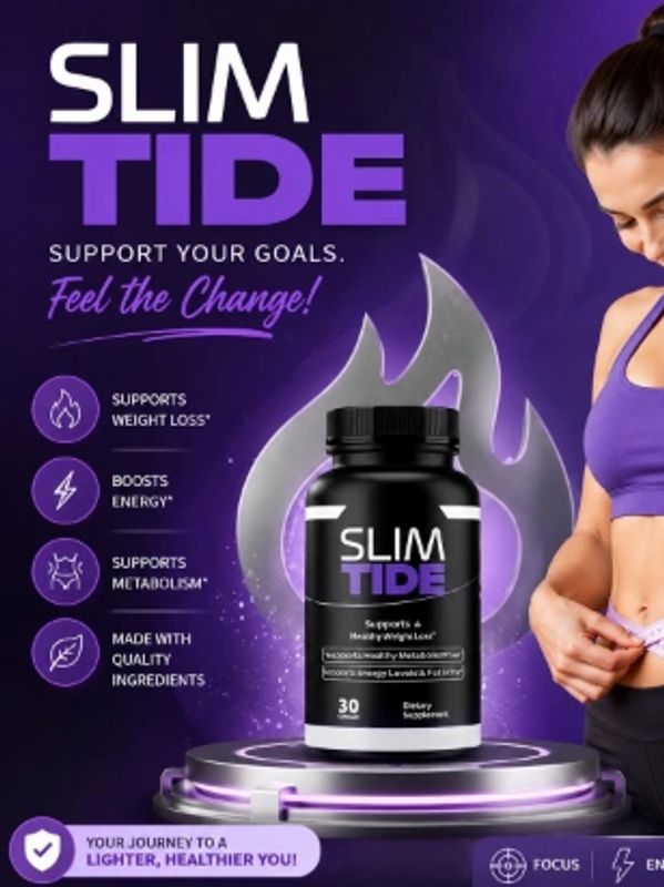 Slim Tide weight loss supplement promoting metabolism and energy.