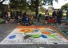 Via Colori Chalk Festival 2016 - collaborated and led design with WIDE School students