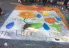 Via Colori Chalk Festival 2016 - collaborated and led design with WIDE School students
