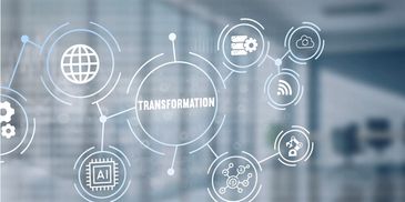 System transformation, Deep change, interdependency of structure, system, process, people and tech