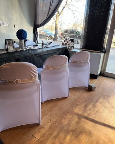 Chair cover table cloths and table settings