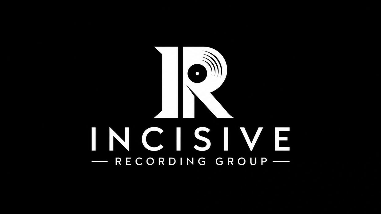 White Incisive Recording Group logo on black background.