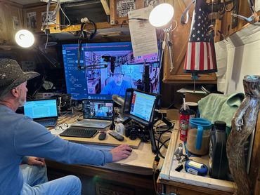 The Ministry's old studio in my unfinished camper i lost from financial collapse