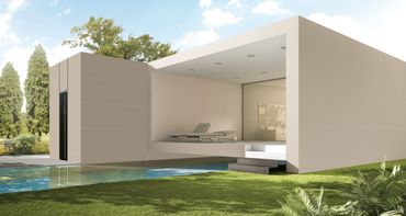 Large Format Tile Exterior Cladding by Grespania Coverlam Tiles