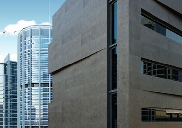 Large Format Tile Exterior Cladding by Grespania Coverlam Tiles