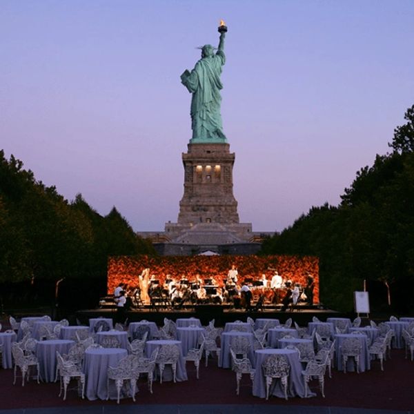 Lady Liberty Background Outdoor Event Liberty Island