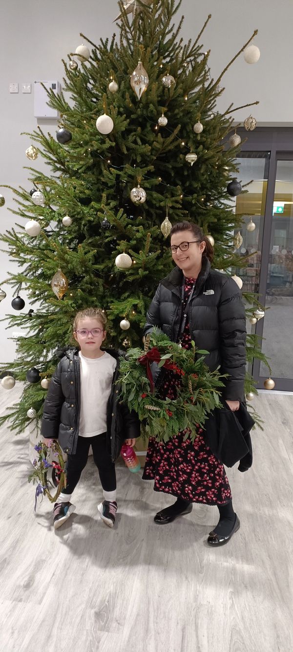 Wreathmaking workshop at Maltby Learning Trust