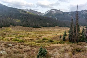 Pine river and Snowslide canyon Weminuche Wilderness Colorado