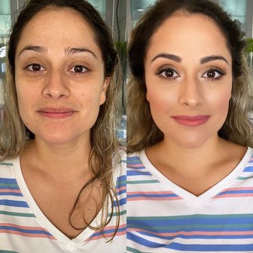 Bridesmaid before and after, Beauty makeup artist Los Angeles, Wedding makeup artist Los Angeles