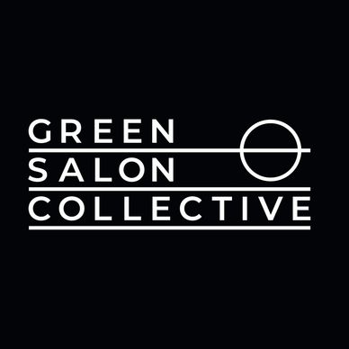 The Green Salon collective logo in black and white