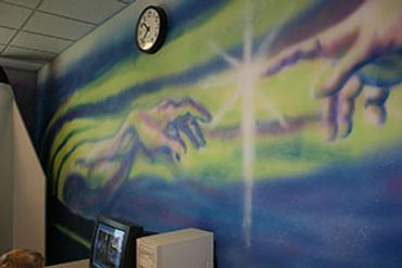 #trinity #mural #painting #acrylicpainting #church #publicart