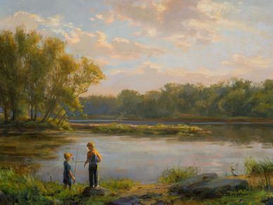 Mary Pettis, oil painter, expressive realism, plein air, realist landscape alla prima impressionist.