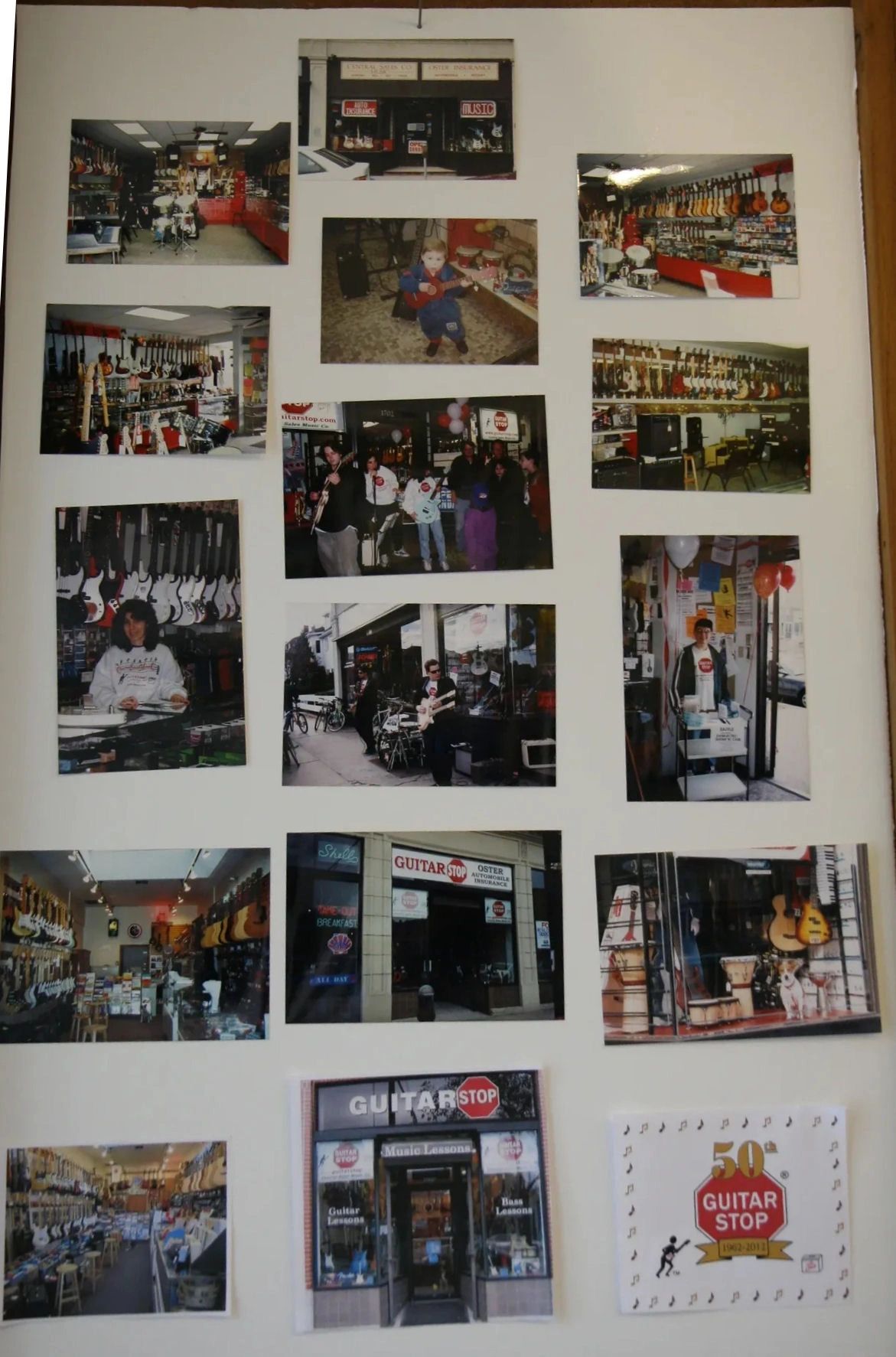 Photos: CENTRAL SALES MOVES TO PORTER SQUARE 1987, NAME CHANGE TO GUITAR STOP 1998