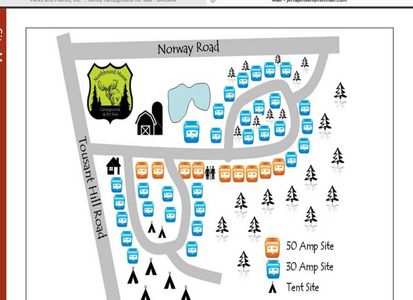 Campground map.