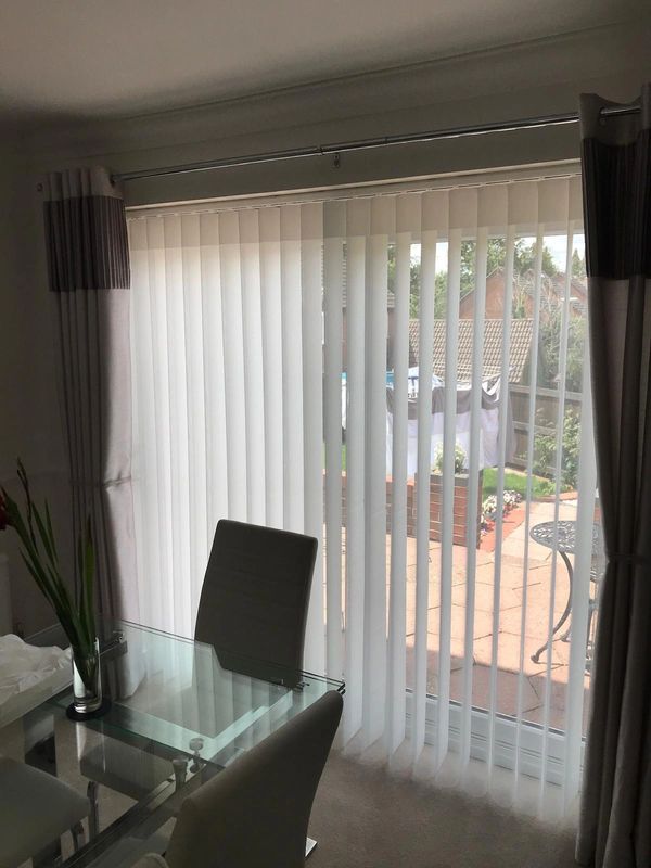 Vertical blinds that were made to measure