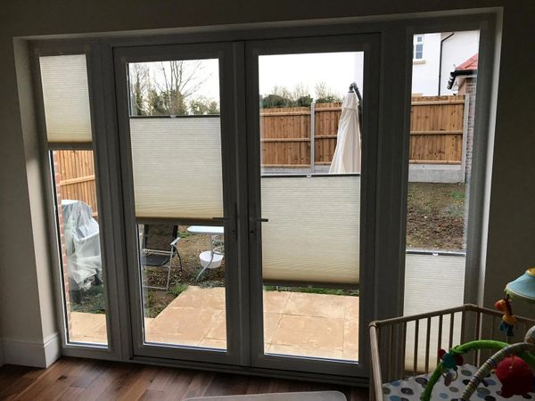 Made to measure intu pleated blinds