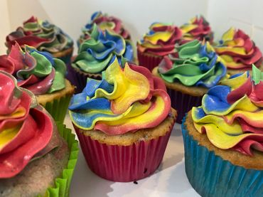 Rainbow Cupcakes