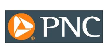 PNC bank logo with orange and white design.