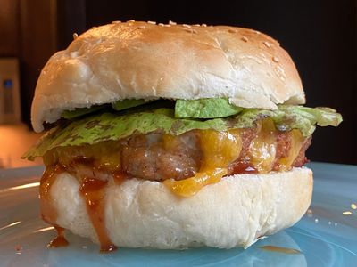 Turkey Burger With A Homemade Bun