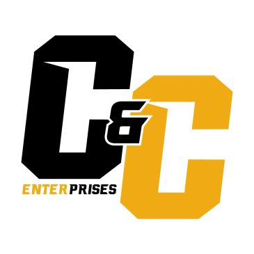 Logo with black and yellow overlapping Cs and 'Enterprises' text.