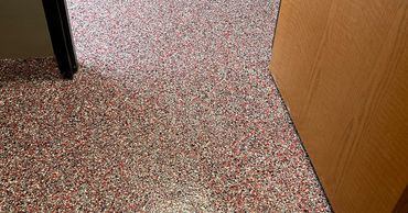 Fire Station Epoxy Flooring by Big O Flooring, Inc. #duraflex, #hybriflex, #decorativeepoxy