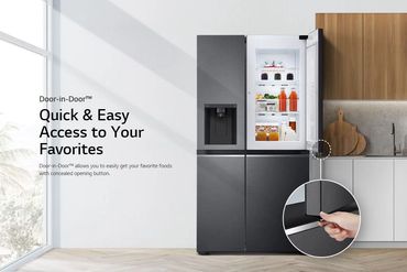 Fridge in Matte Black Finish
Model : GC-B257SQVL / GC-J257SQNW