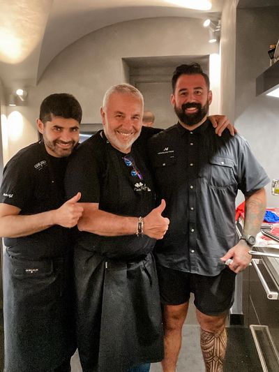 Michele and his sons run Piazzetta Milú, a two Michelin-starred restaurant that began as a pizzeria.
