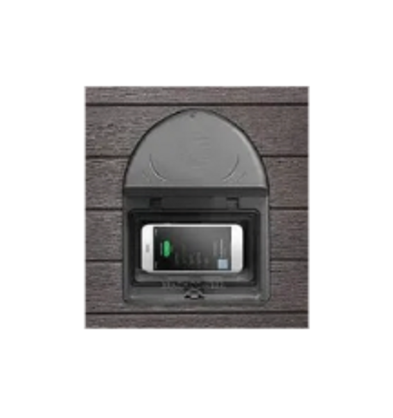 a personal sound studio with 2 transducers that amplify playlists for phenomenal sound.