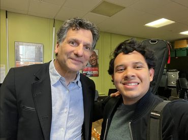 Junto a John Patitucci después de una clase maestra