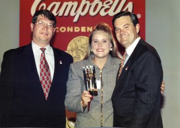 Kim Collins and Bill Toler, former Campbell's Soup President of Sales