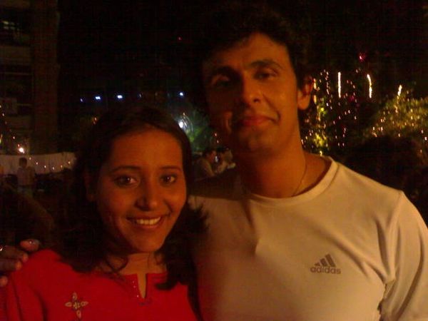 Sonu Nigam and Yashashree Bhave in a party after grand music live show.