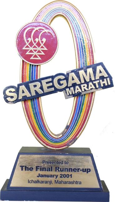 Zee TV Marathi, SAREGAMA Final Runner up Award given in honor to Yashshree Bhave.