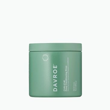 Green container of Davroe hair product.