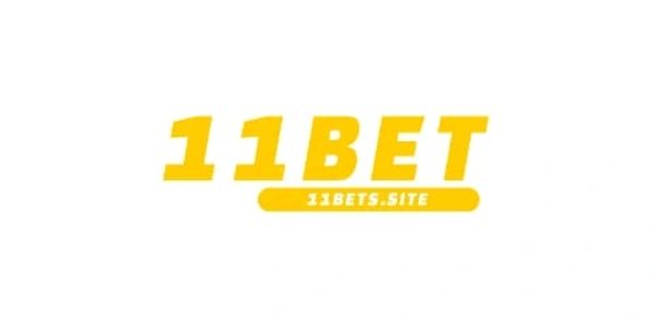 Yellow 11BET logo with website URL below.