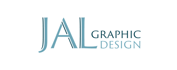 Logo for JAL Graphic Design with stylized text.