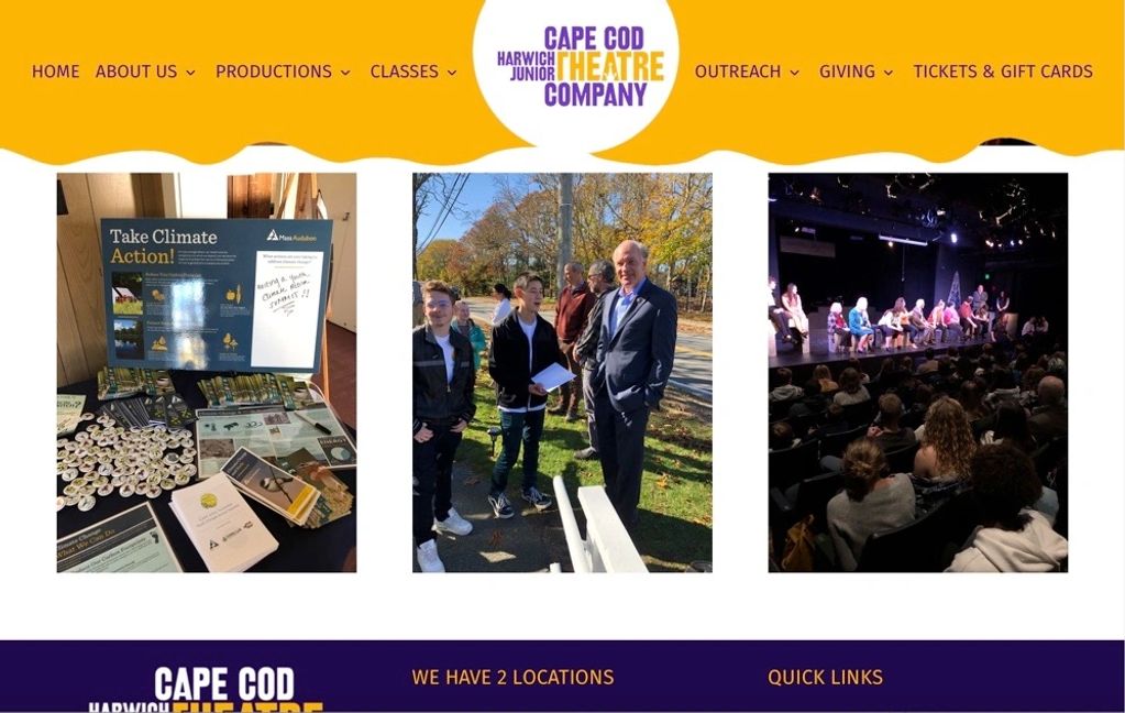 Cape & Island Youth Climate Action Summit 2019.  Sierra Club, Audubon Society at Cape Cod Theatre Co