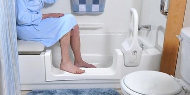 Options of bathtub cut out models to make seniors and elderly safe in their home.