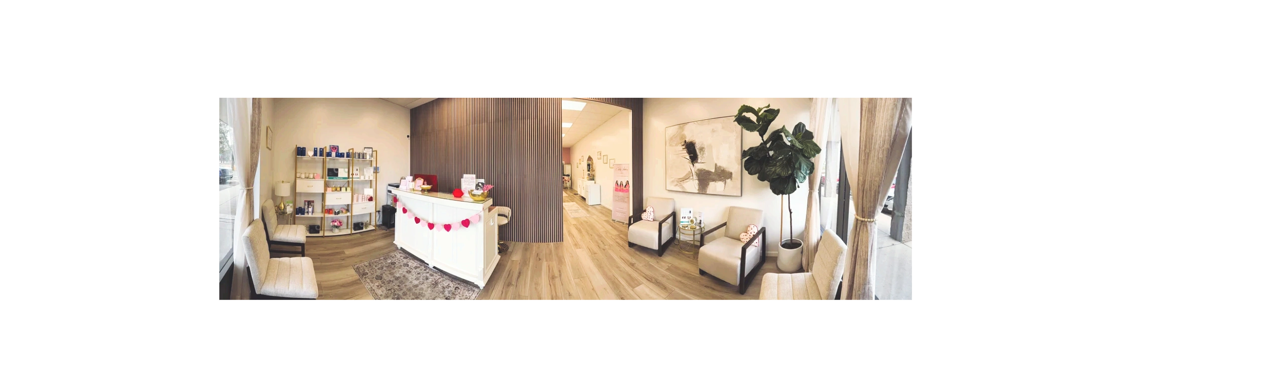 Clean, professional medical spa treatment room with neutral tones at Coquette Med Spa in Boulder
