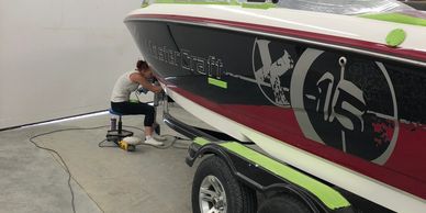 Cut Polish Wax Detail Boats Moyie Marine