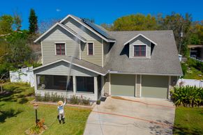 House pressure washing in Sarasota Florida.