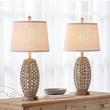 Woven Table Lamp