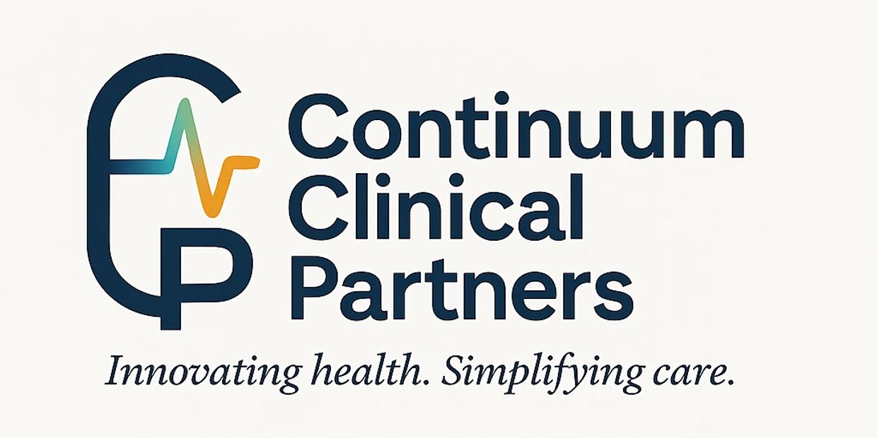 Continuum Clinical Partners logo with a heartbeat line and tagline.