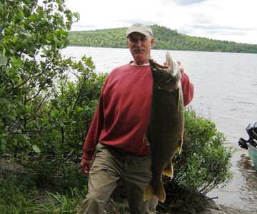 Wild Lake trout like this one can be caught on the Allagash headwater lakes